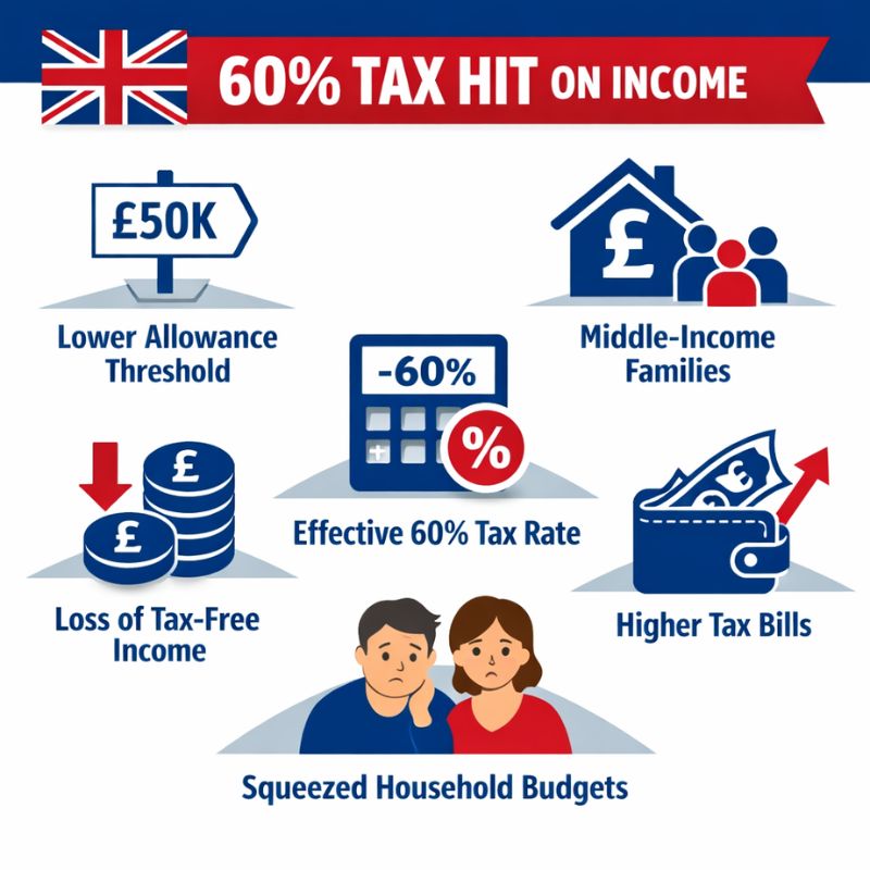 Households Face 60% Tax Impact